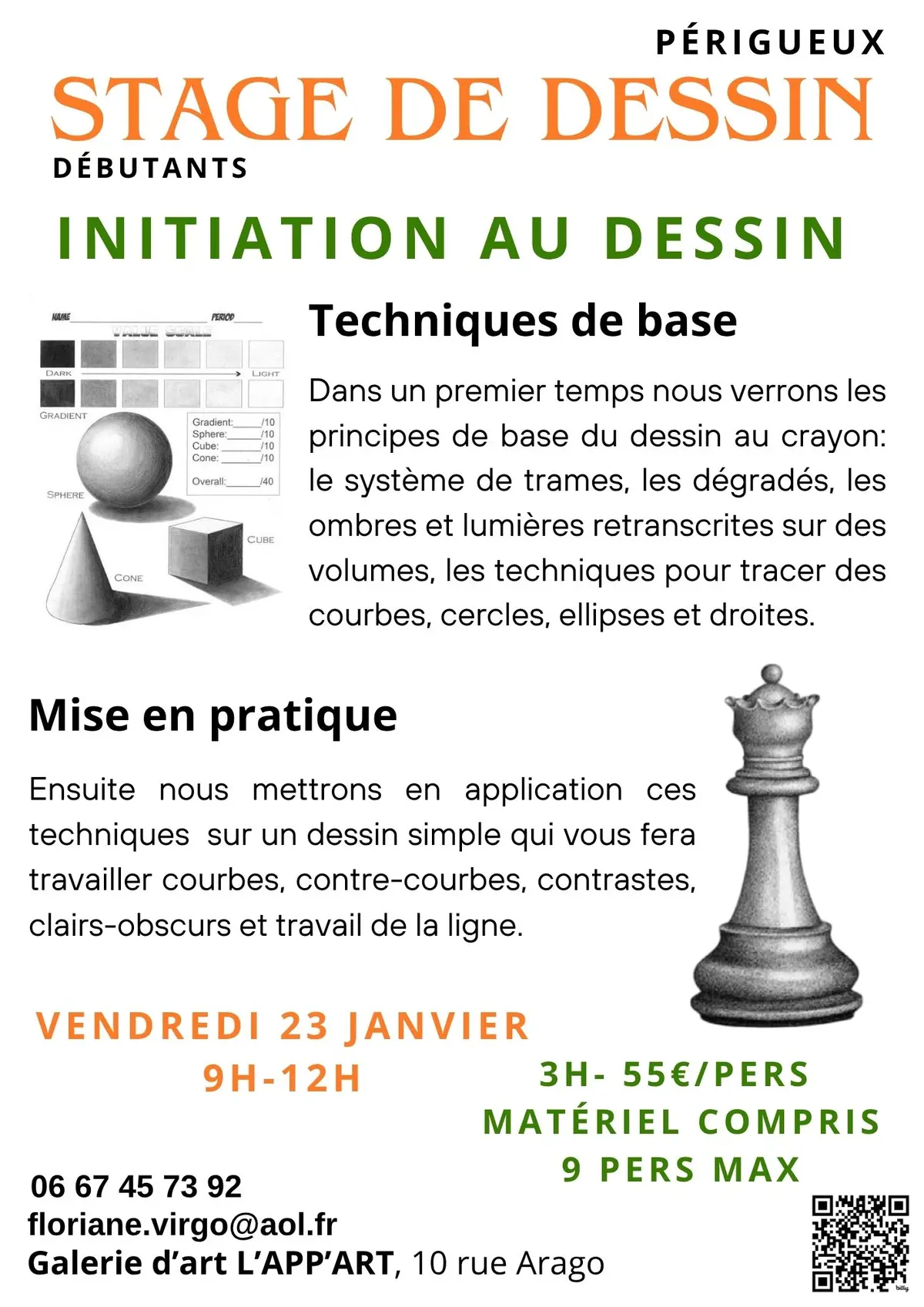 Stage dessin-peinture : Dessiner à la Plume & à l’Encre de Chine par Floriane VIRGO