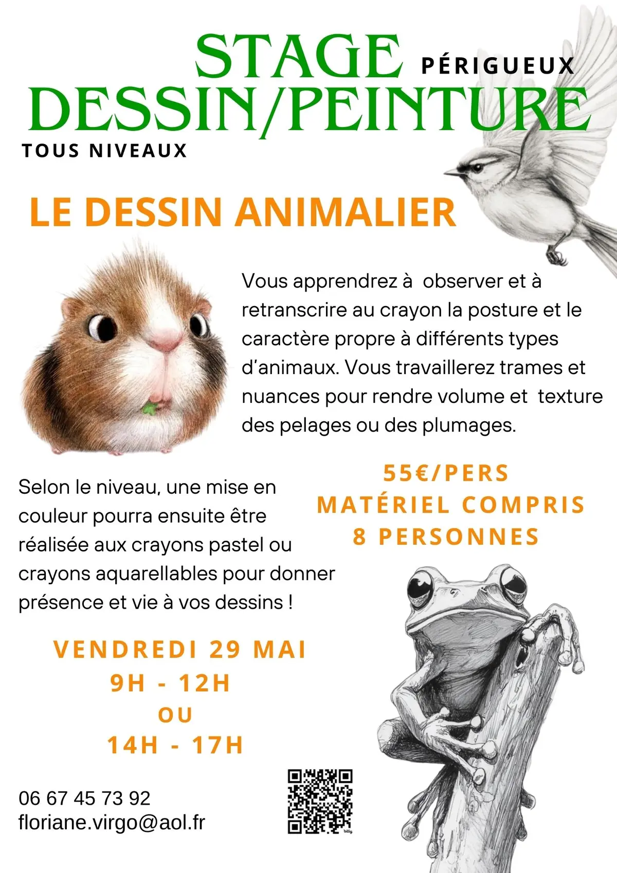 Stage dessin-peinture : Le dessin animalier