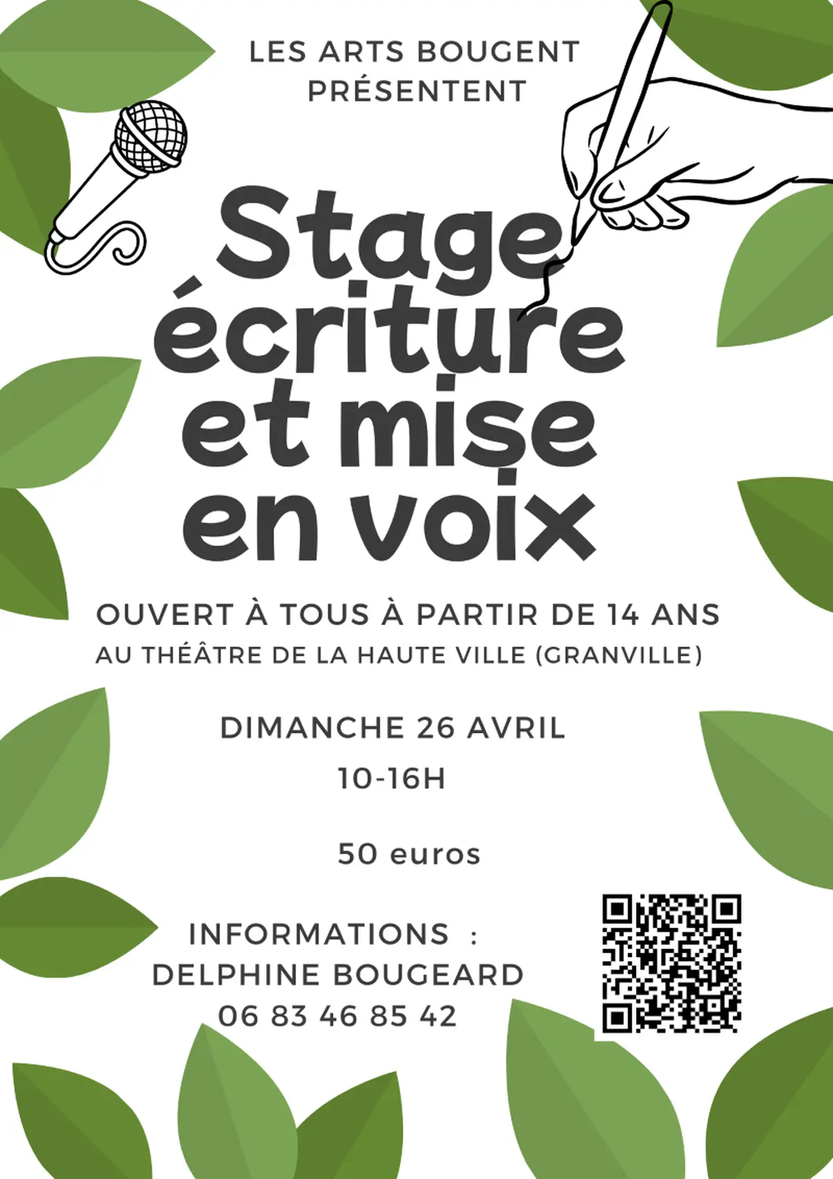 Stage écriture et mise en voix