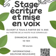 Stage écriture et mise en voix