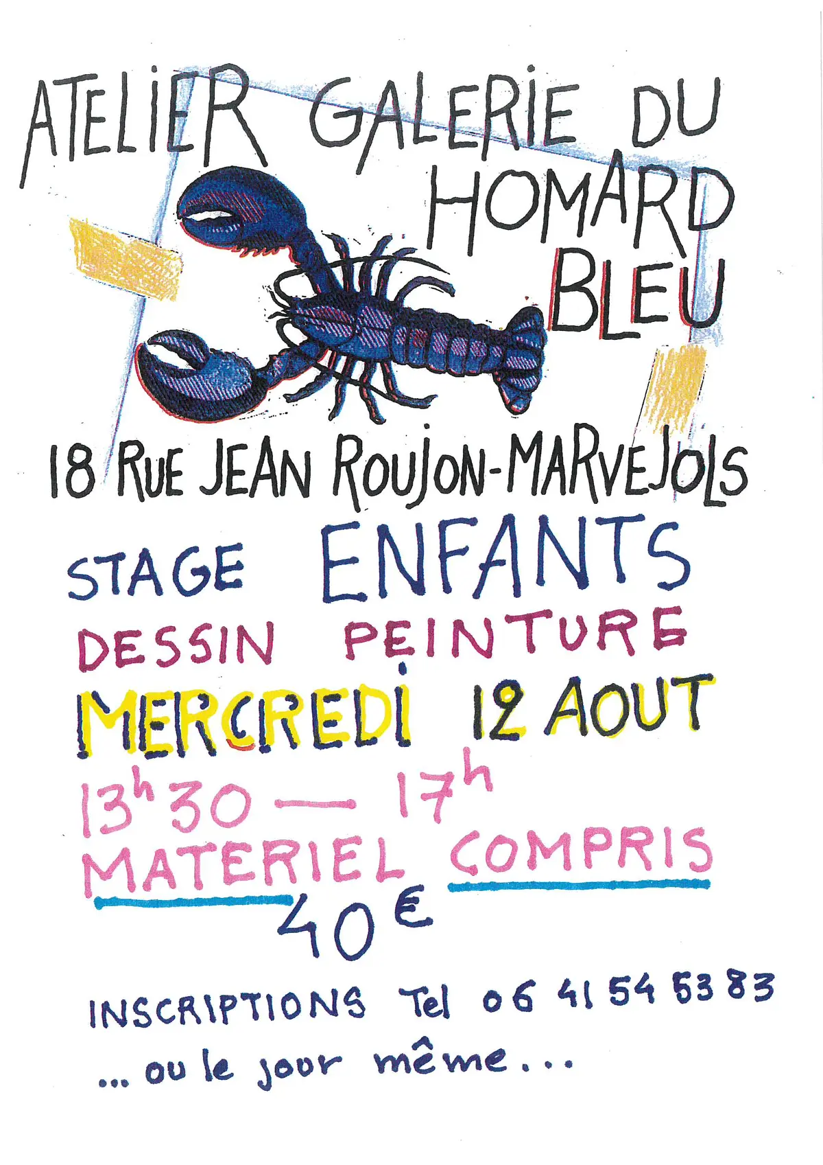 Stage Enfants Dessin Peinture