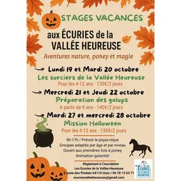 Stage Equitation - Ecuries Vallée Heureuse