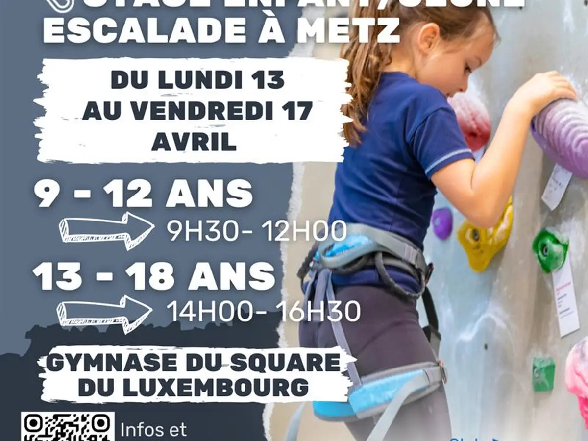 Stage escalade adolescents et enfants