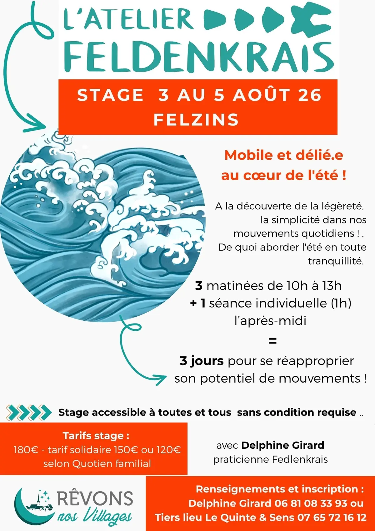 Stage Feldenkrais à Felzins