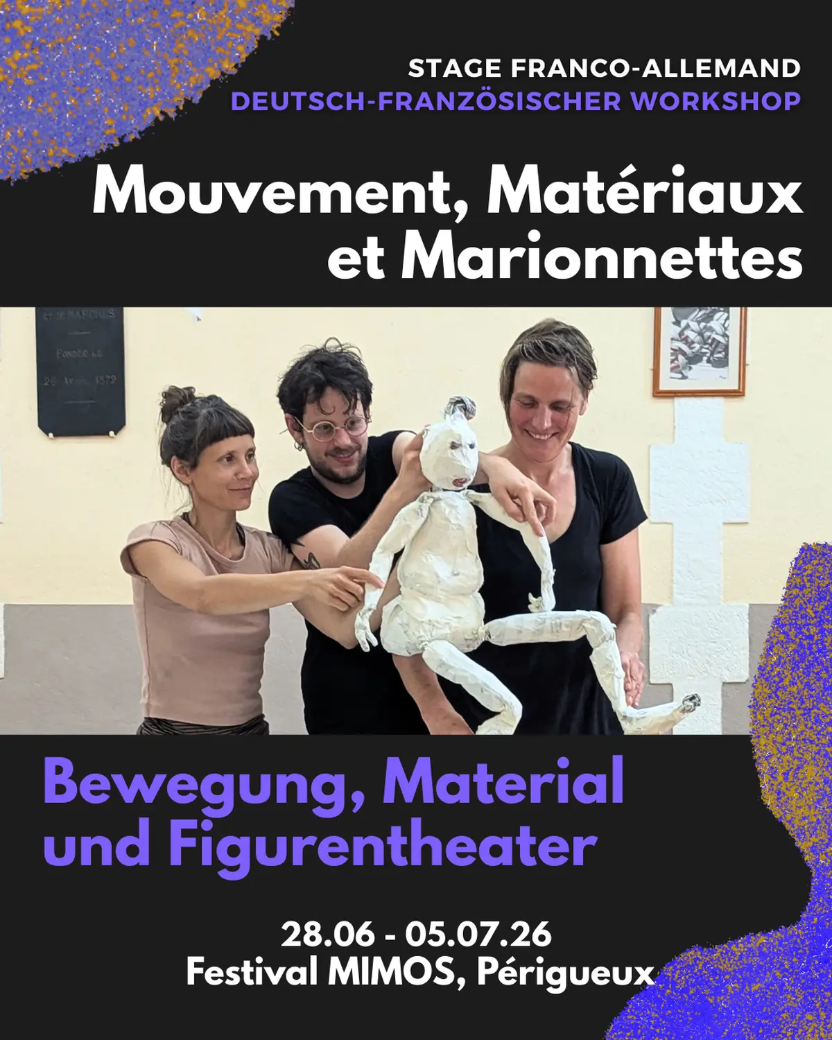 Stage franco-allemand : Mouvement, matériaux et marionnettes