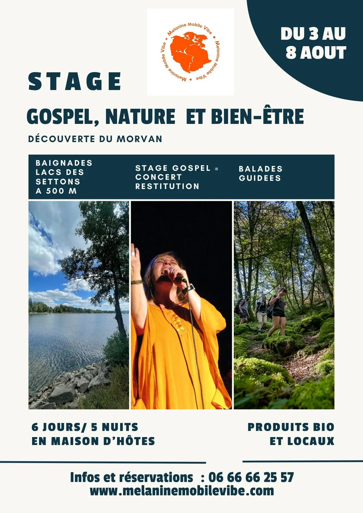 Stage Gospel, Nature et Bien-être
