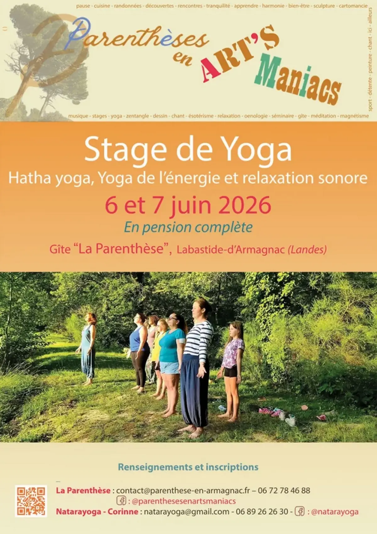 Stage : Hatha yoga, Yoga de l'énergie et relaxation sonore