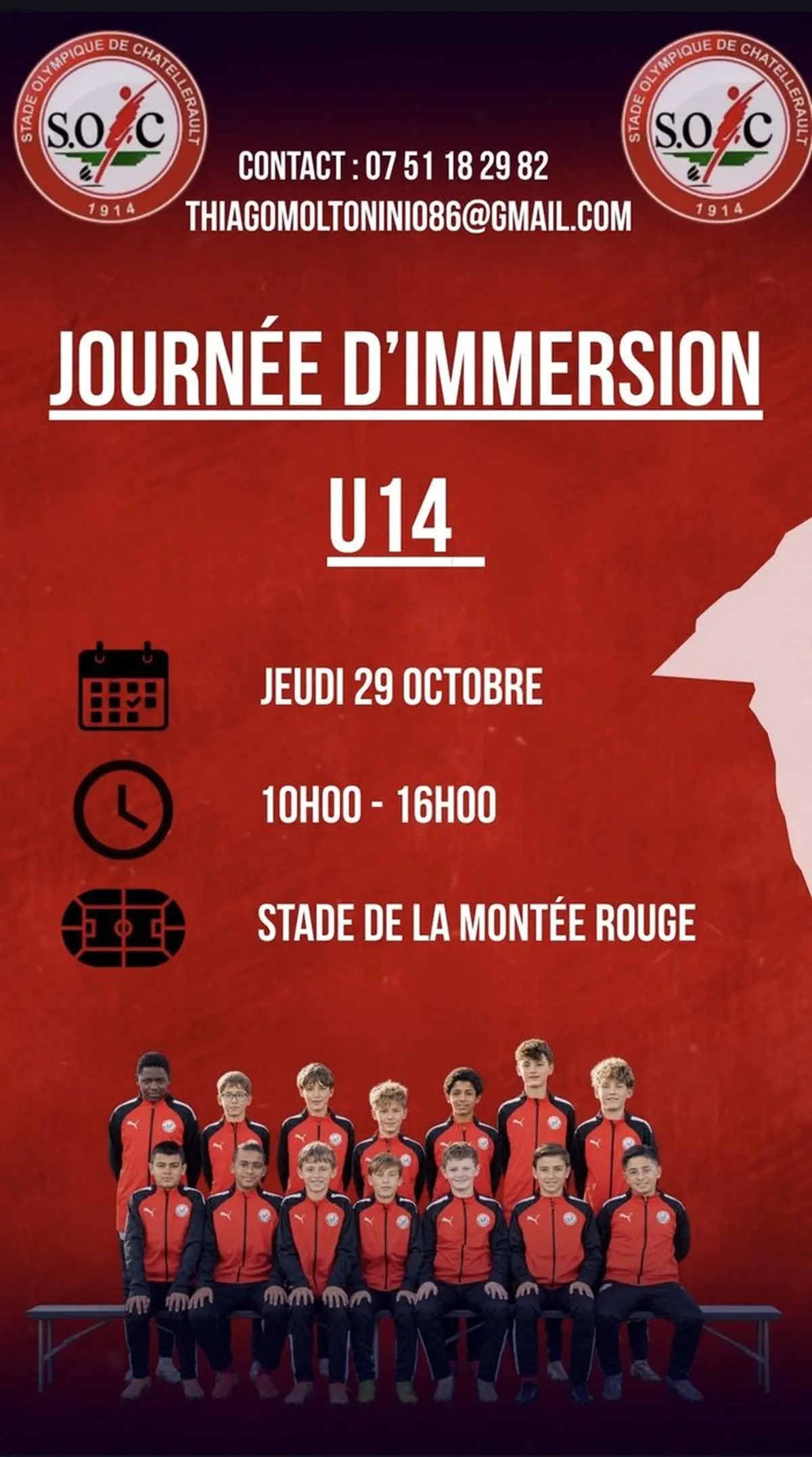 Stage immersion de football année 2013