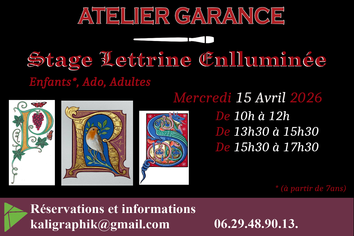 Stage letterine enlluminée