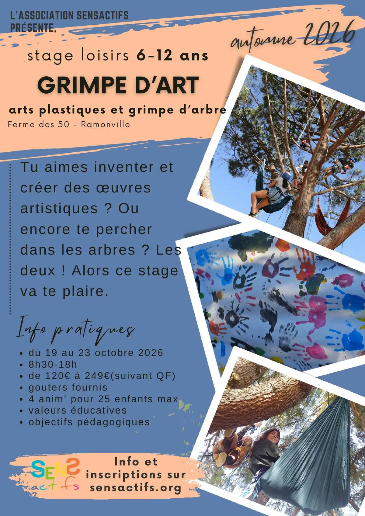 Stage Loisirs 6-12 Ans Grimpe D'Art