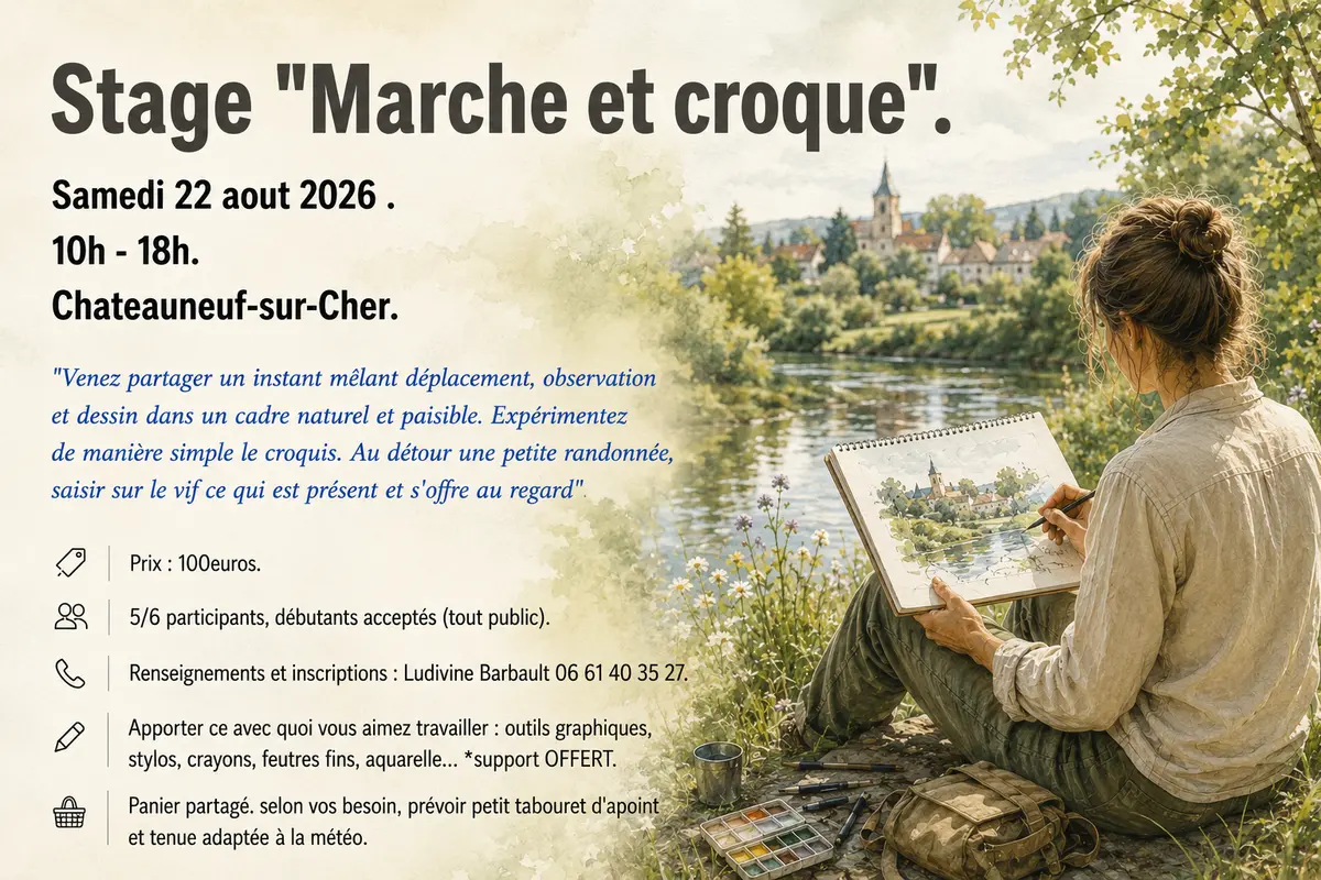 Stage Marche et croque Châteauneuf-sur-Cher