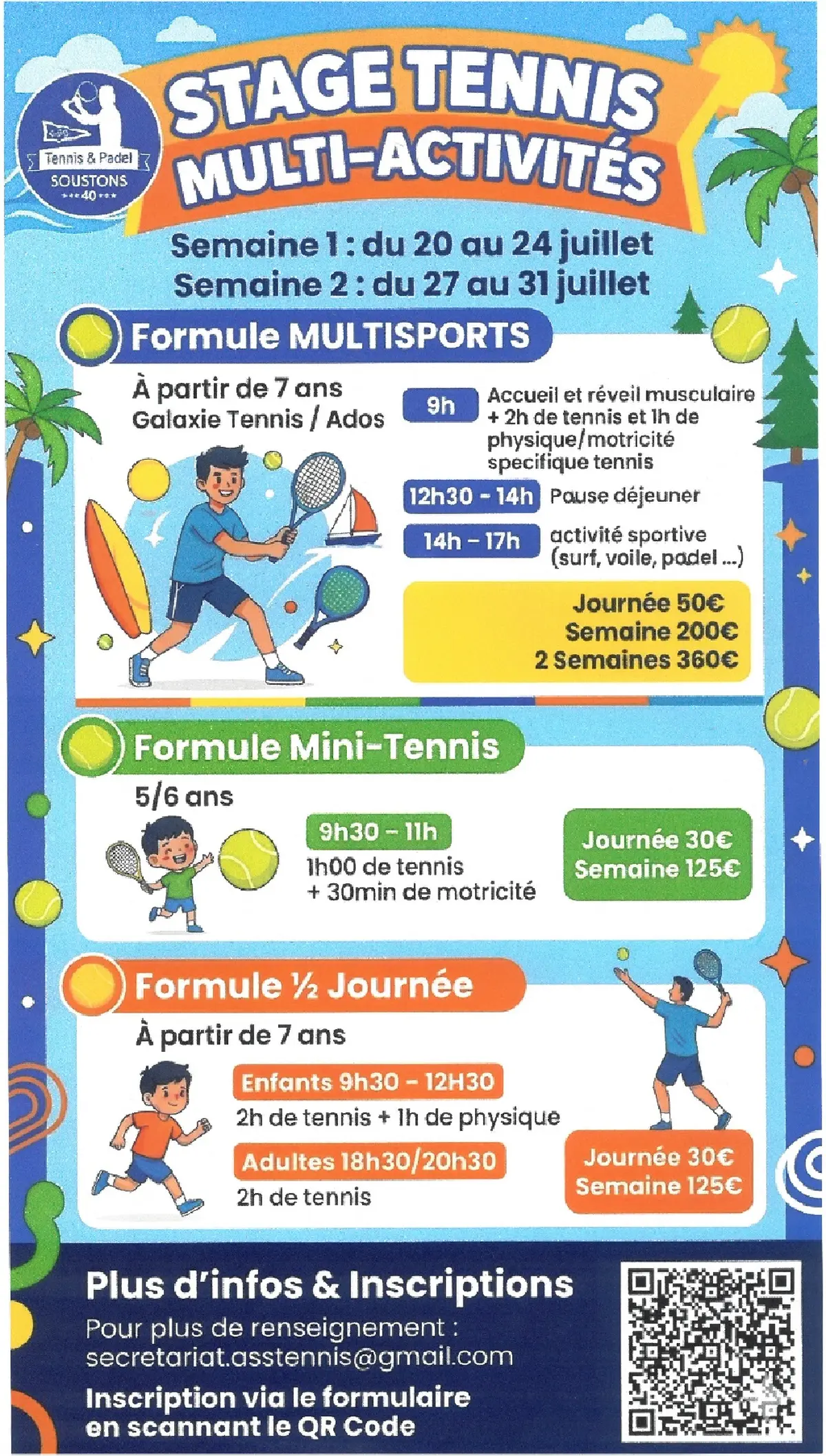 Stage mini-tennis
