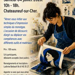 Stage Monotype Châteauneuf-sur-Cher