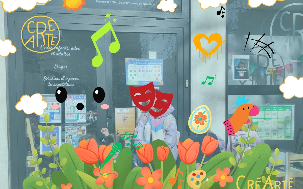 Visuel Stages CréArté avril 2026