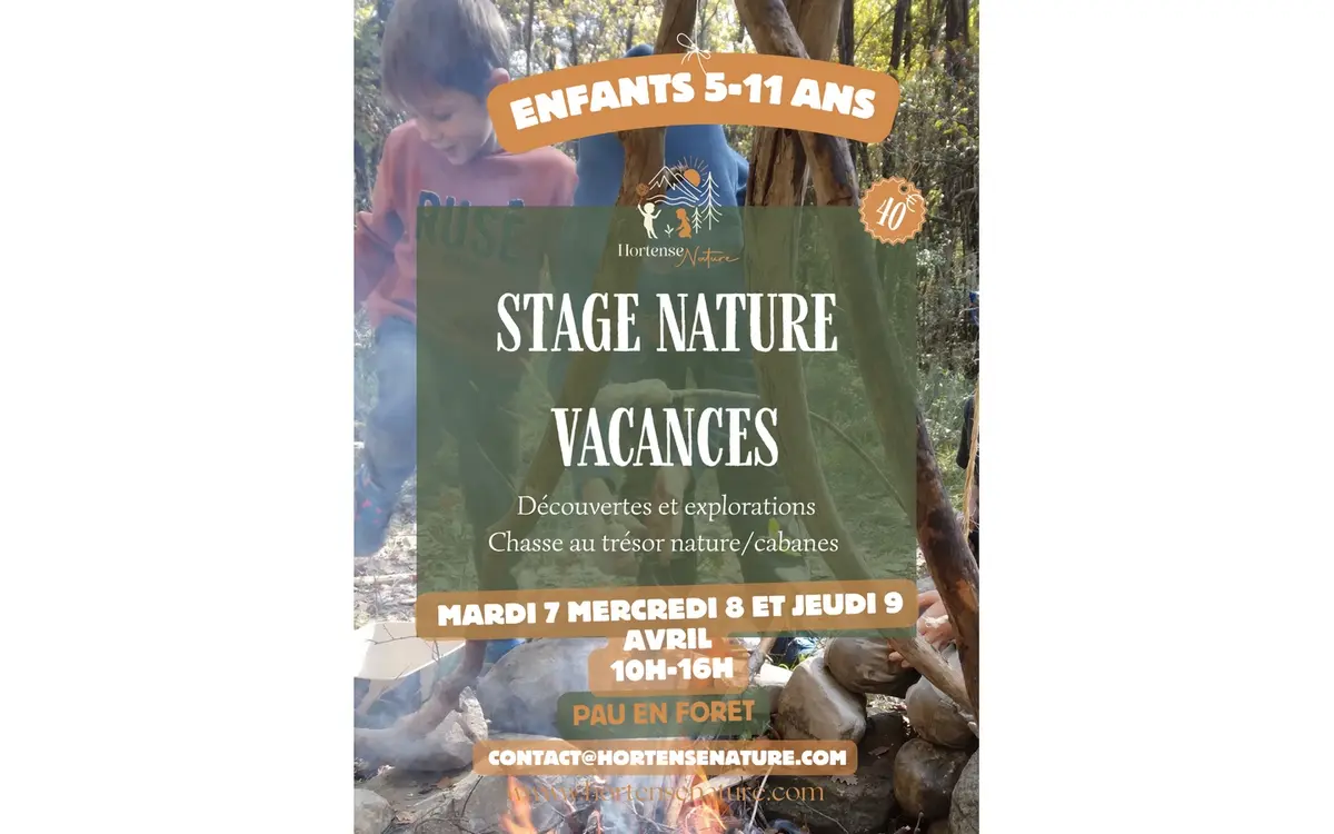 stage nature vacances enfants
