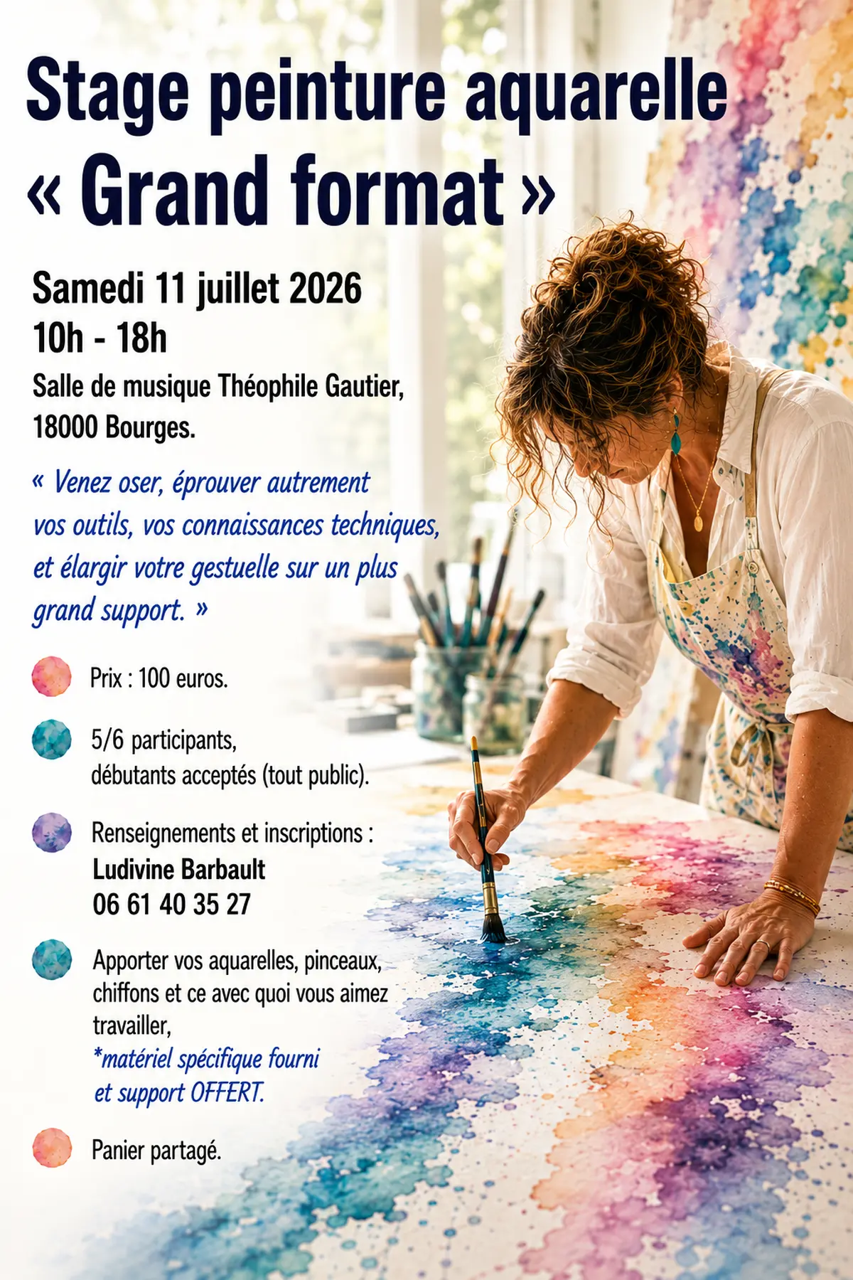 Stage Peinture Aquarelle Grand format