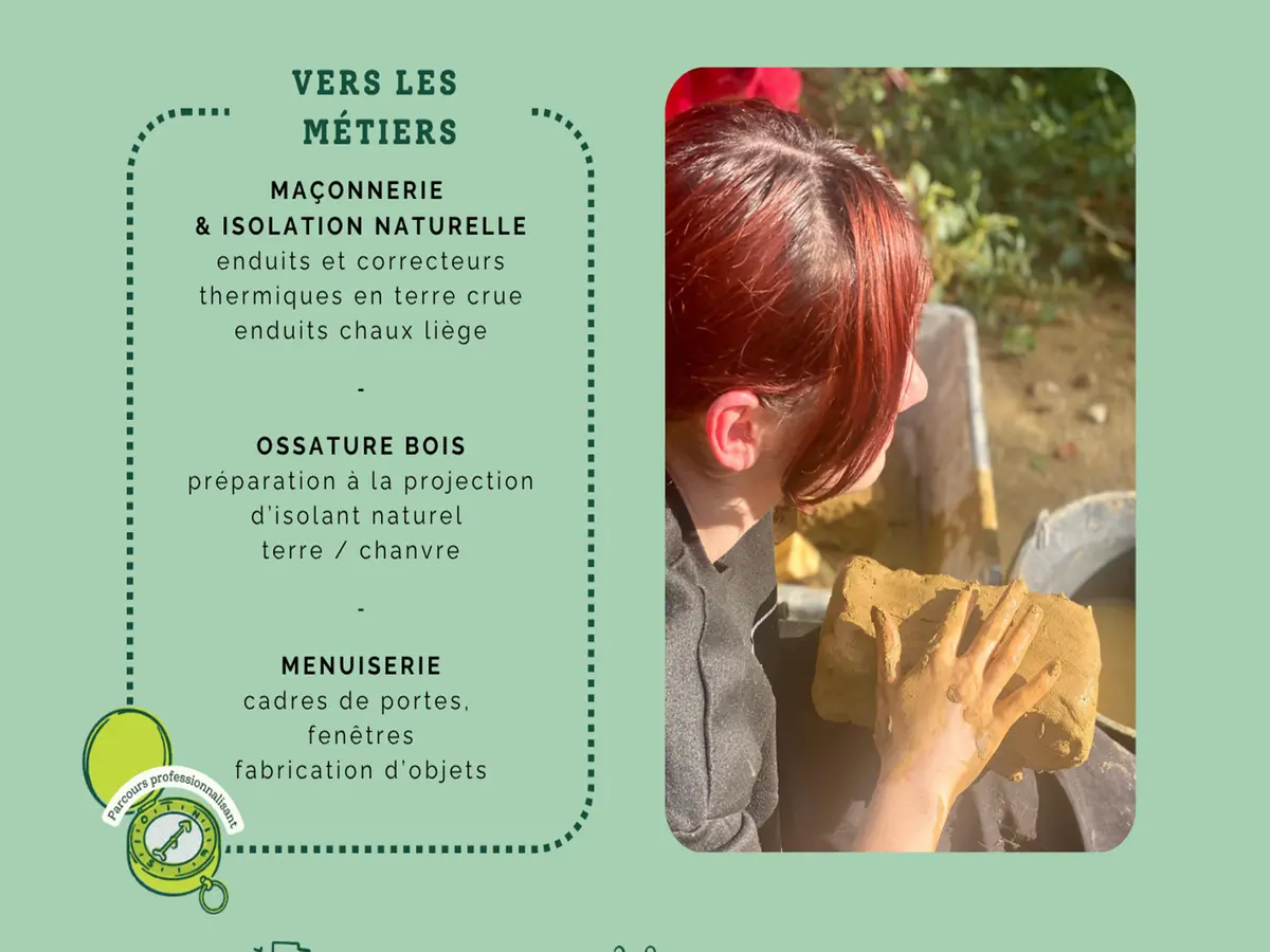 Stage professionnalisant Métiers Bois et Terre