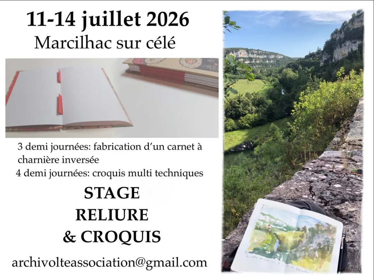 Stage Reliure et Croquis