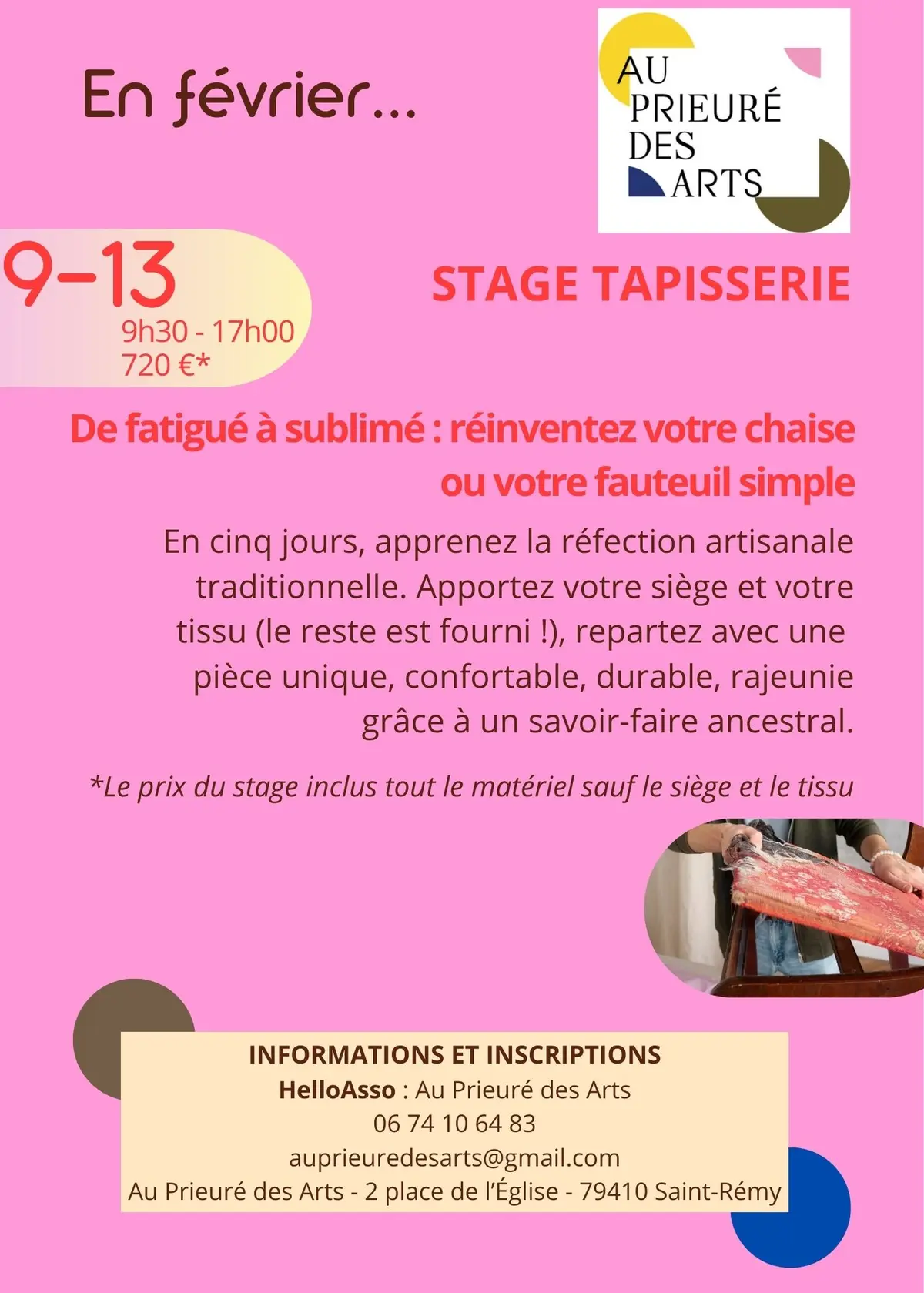 Stage tapisserie à Saint-Rémy