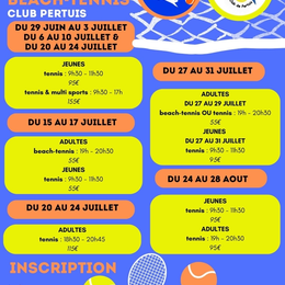 Stage tennis et beach-tennis