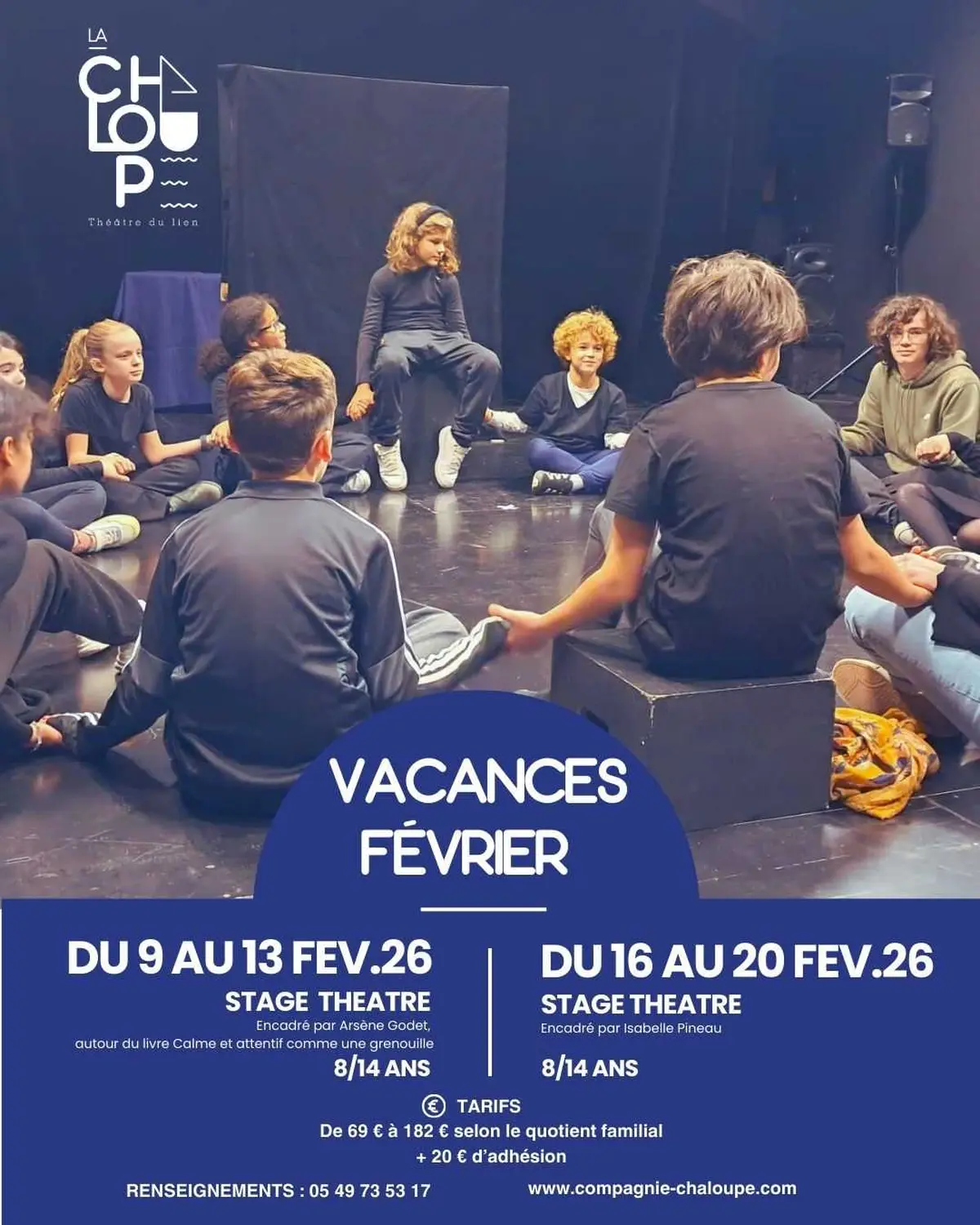 Stage Théâtre avec la compagnie Chaloupe à Niort