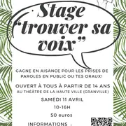 Stage trouver sa voix