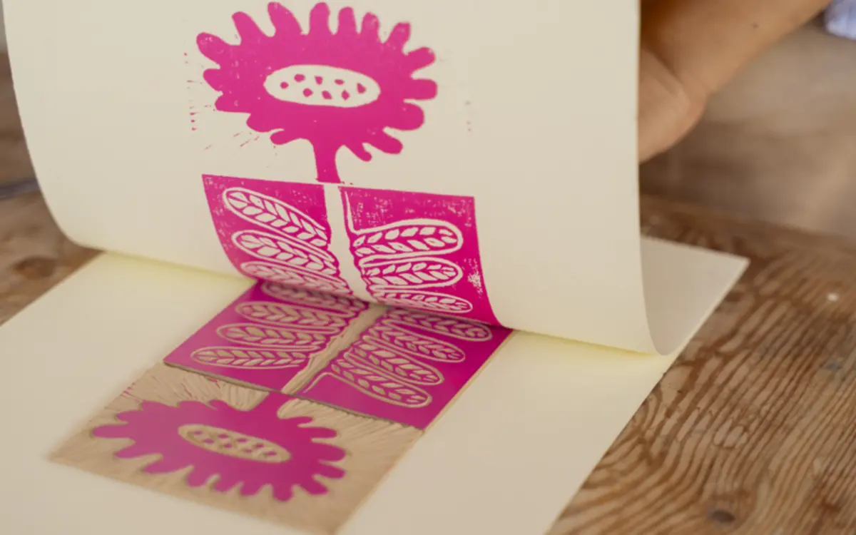 Stage vacances scolaires Linogravure Block Printing