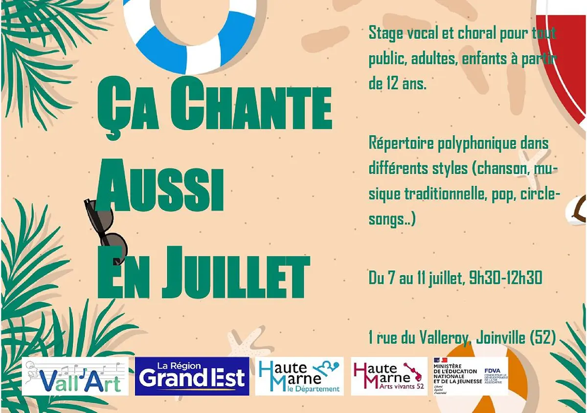 Stage vocal et choral : ça chante en Juillet