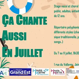 Stage vocal et choral : ça chante en Juillet