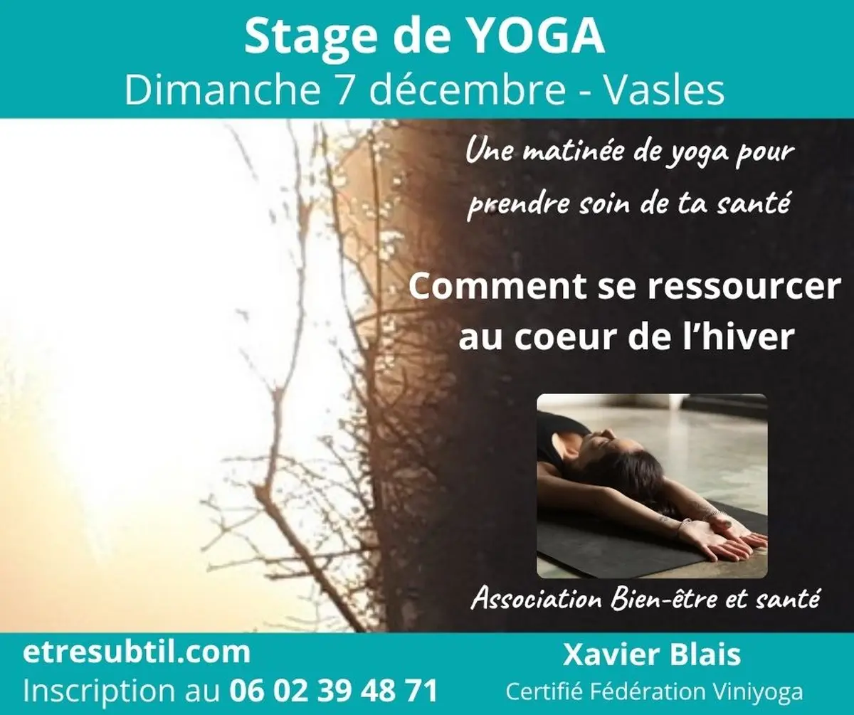Stage yoga - Se ressourcer au coeur de l'hiver