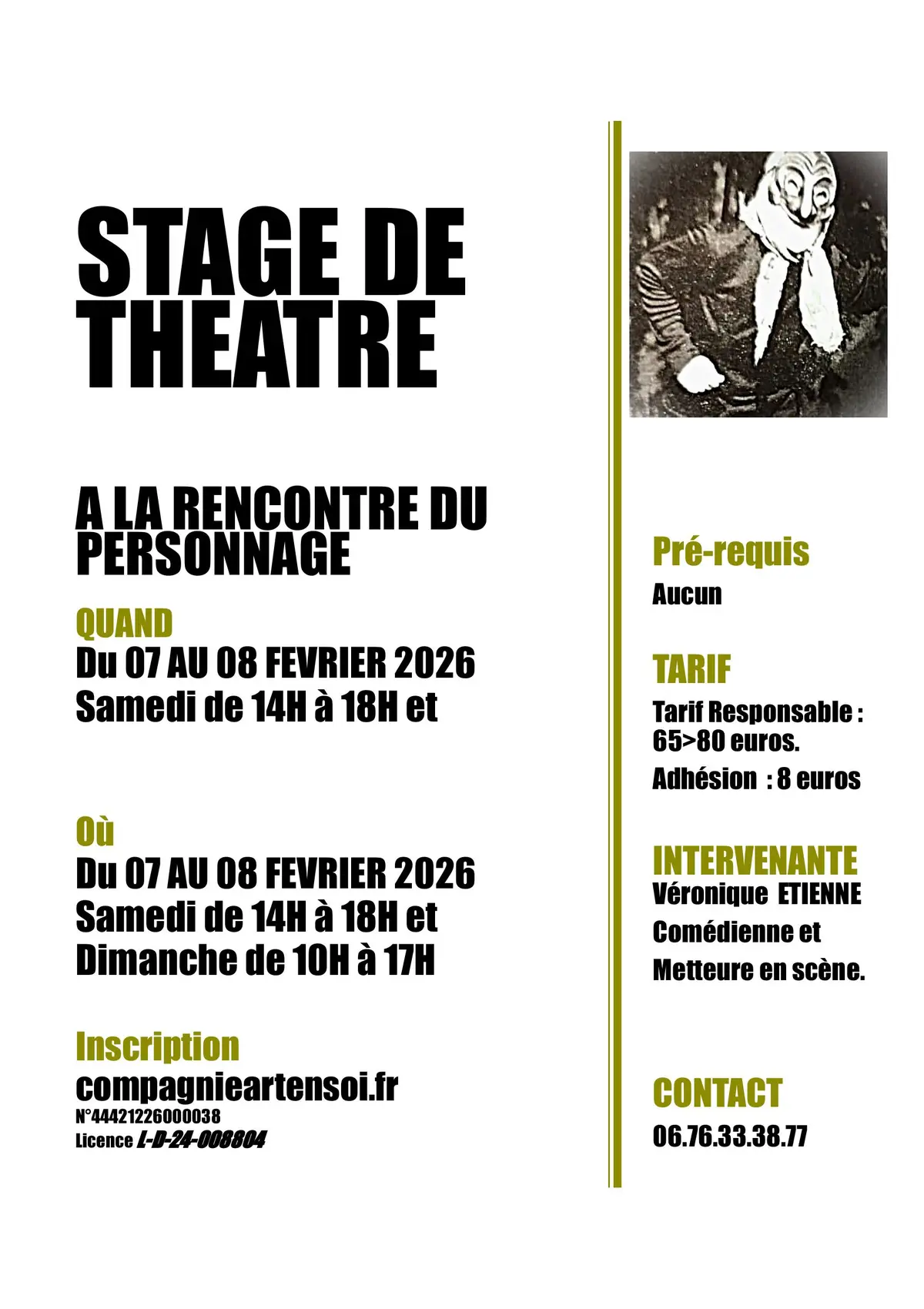 Stagede Théâtre : A la rencontre du personnage