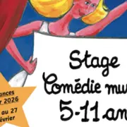 Stages 5-11 ans Comédie musicale vacances février 2026