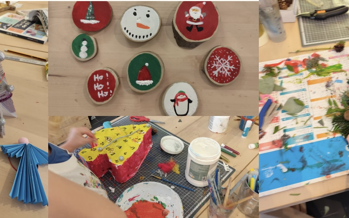 stages créatifs enfants vacances de Noel