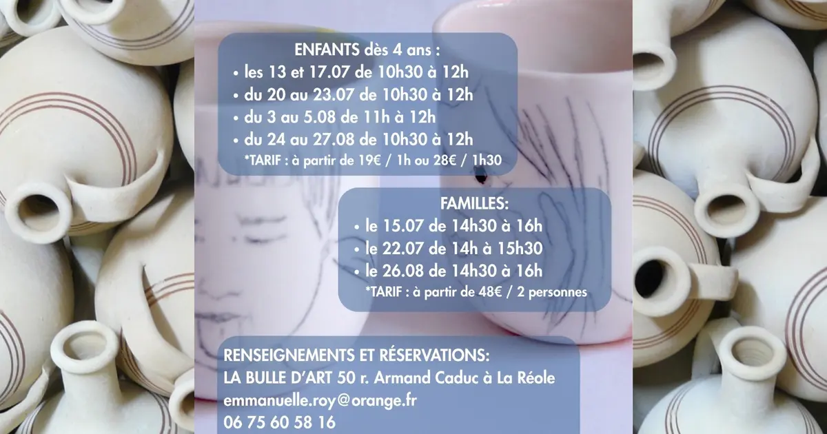 Stages de céramique
