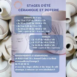 Stages de céramique