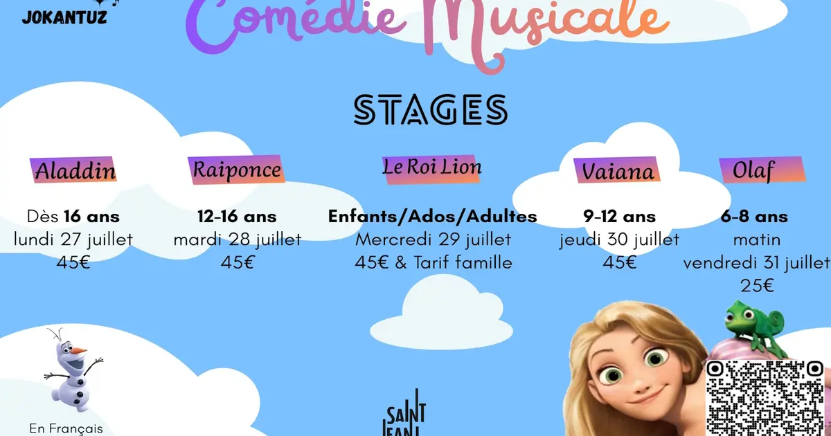 Stages de comédies musicales