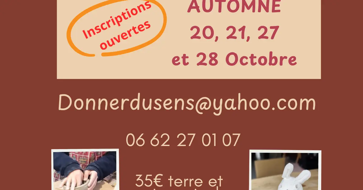 Stages de modelage terre cuite enfants