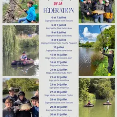 Stages de pêche float tube au barrage de la Touche Poupard