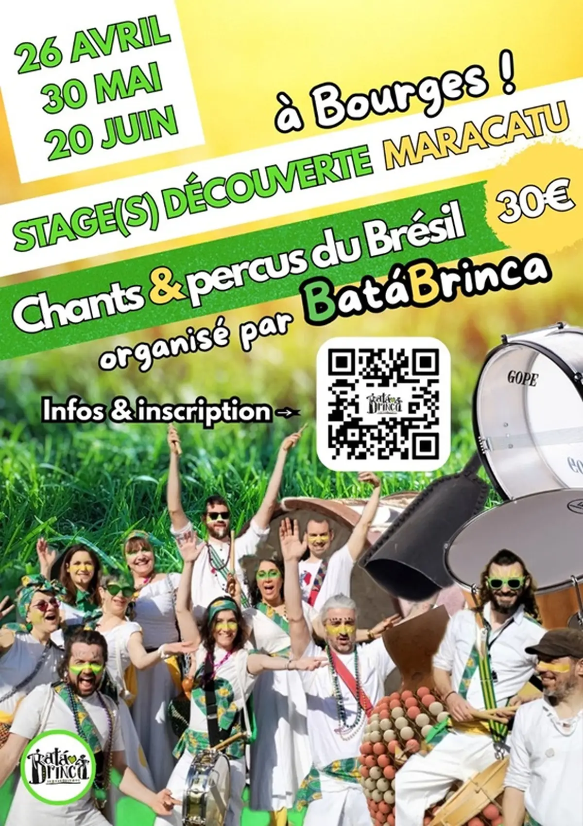 Stages Découverte Maracatu à Bourges