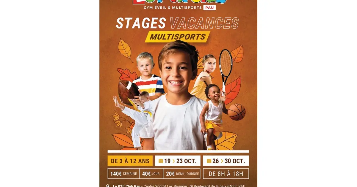 Stages multisports enfants "Le P'tit Club"