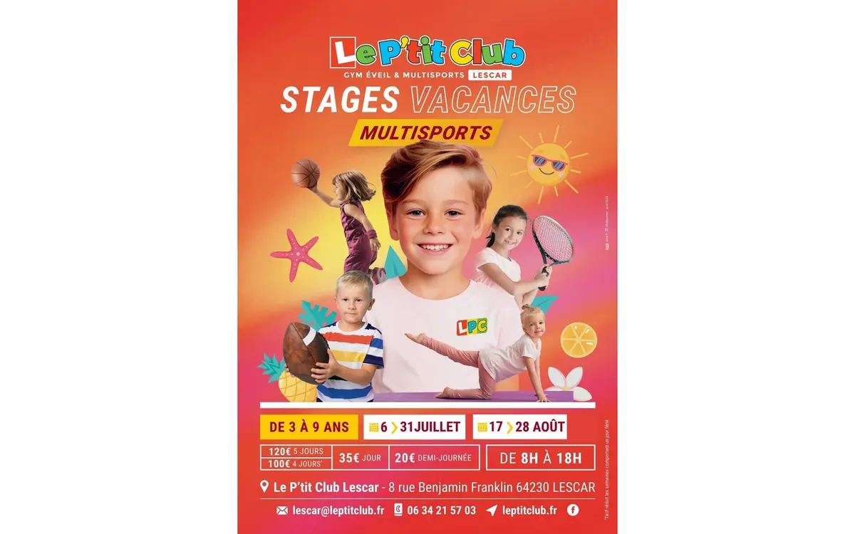 Stages multisports enfants Le P'tit Club