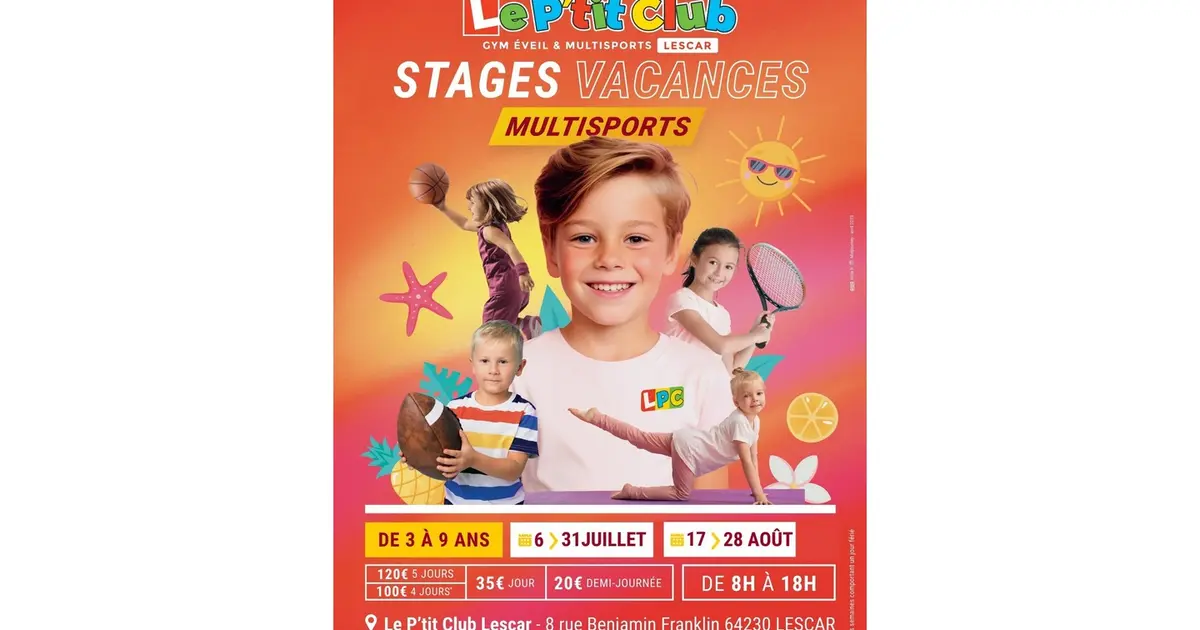 Stages multisports enfants "Le P'tit Club"
