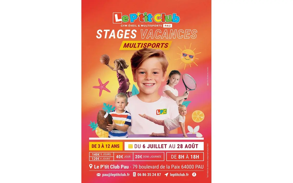 Stages multisports enfants Le P'tit Club