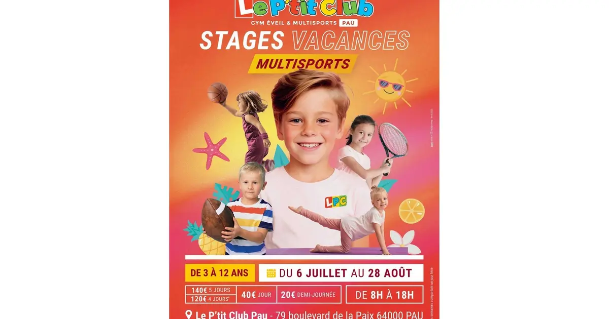 Stages multisports enfants "Le P'tit Club"