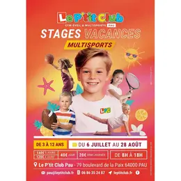 Stages multisports enfants Le P'tit Club