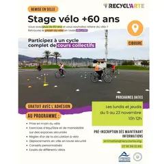 Stages  vélo gratuit