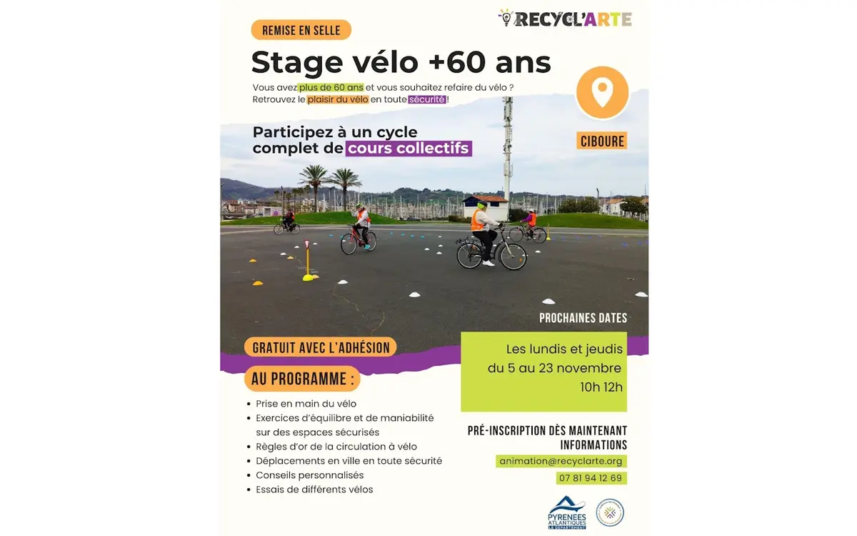 Stages  vélo gratuit