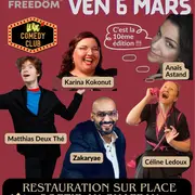 Stand-up à l'espace Freedôm