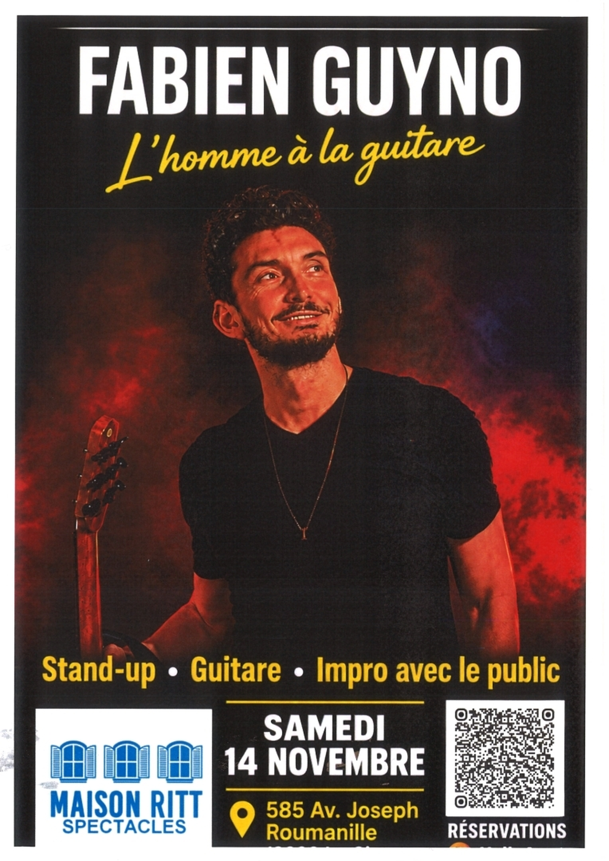 Stand Up Fabien Guyno l'Homme à la Guitare