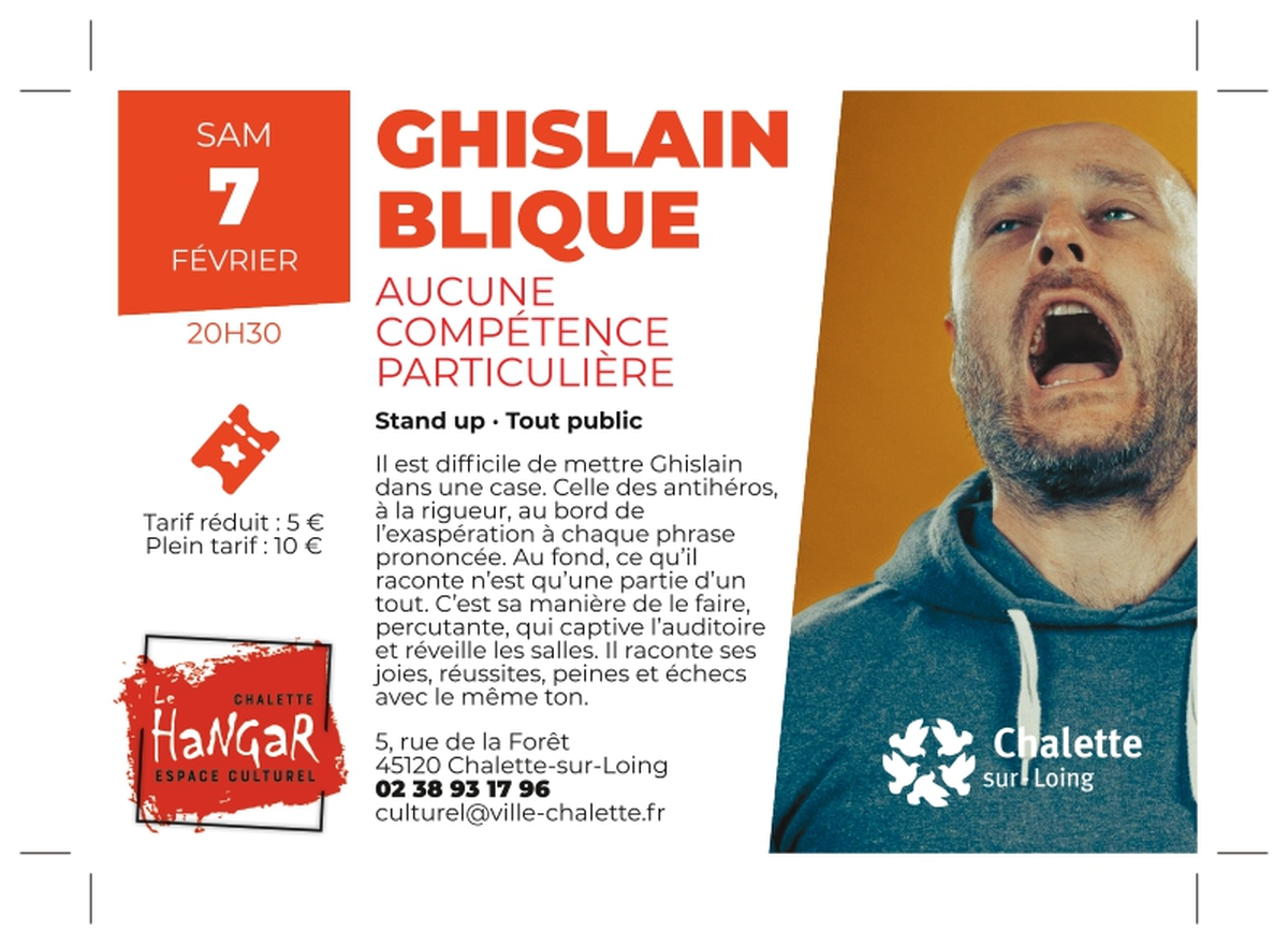 Stand up Ghislain Blique